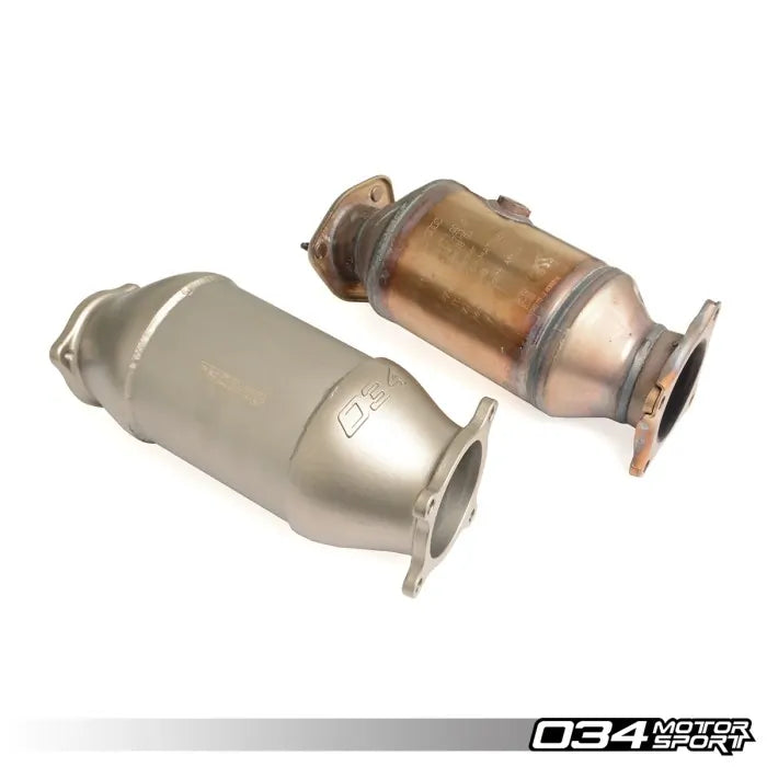 034 Catalisador de competição Motorsport em aço inoxidável para Audi A4, A5 e Allroad 04
