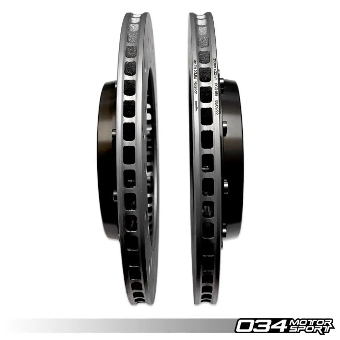 Rotor de freno trasero flotante de 2 piezas 034 Motorsport de 310 mm para Audi 06
