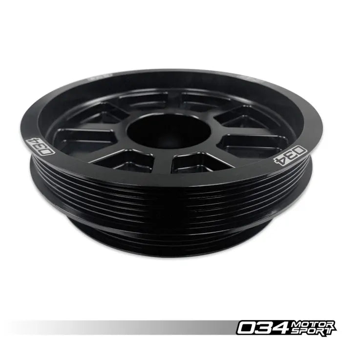 034Motorsport 3.0 TFSI Supercharger 190 mm Actualización de polea de cigüeñal, B8 B8.5 Audi S4 S5 Q5 SQ5 y C7 Audi A6 A7 4