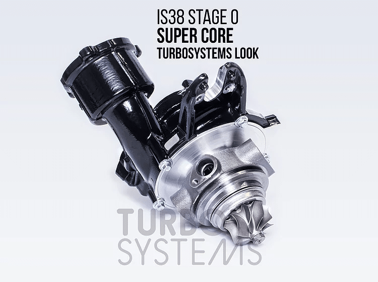 turbo systems turbo stage 0 is38 audi s3 8v golf 7r 2 0t 6