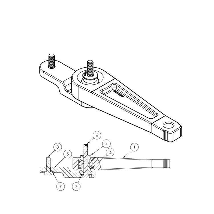 034Motorsport Billet Dogbone Mount MkV VW Golf Jetta GLI 02
