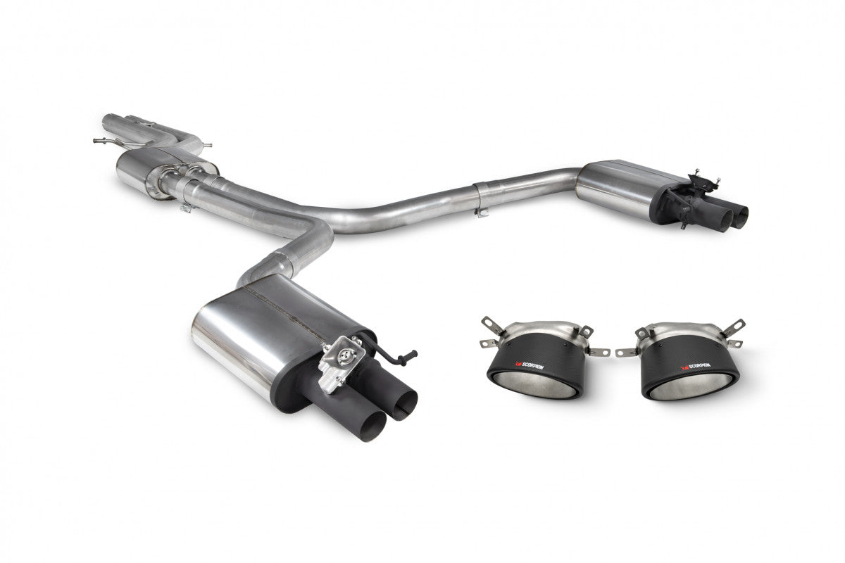 Scorpion Halfsysteem met ventiel Audi RS6 C7 4.0 TFSI 01