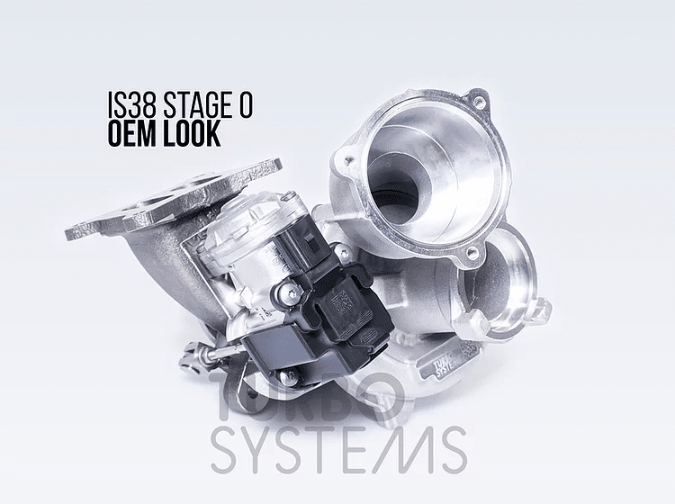 turbo systems turbo stage 0 is38 audi s3 8v golf 7r 2 0t 9