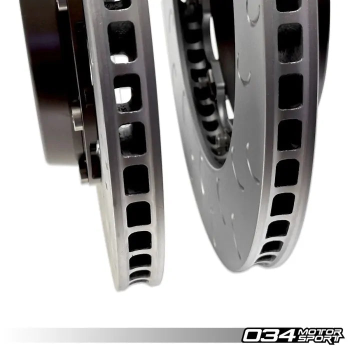 Rotor de freno trasero flotante de 2 piezas 034 Motorsport de 310 mm para Audi 07