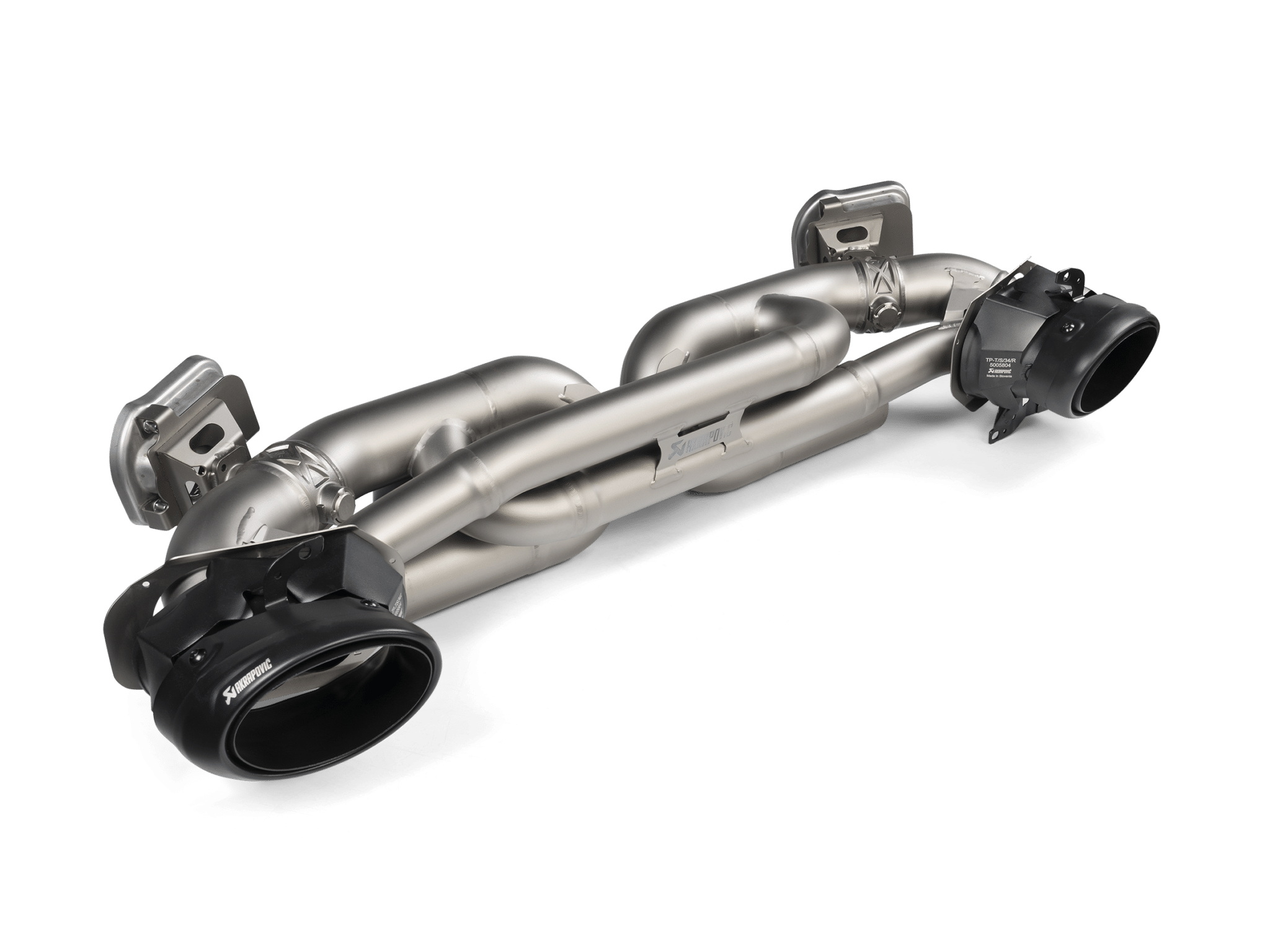 Akrapovič Eindstuk Set Porsche 911 Turbo 992