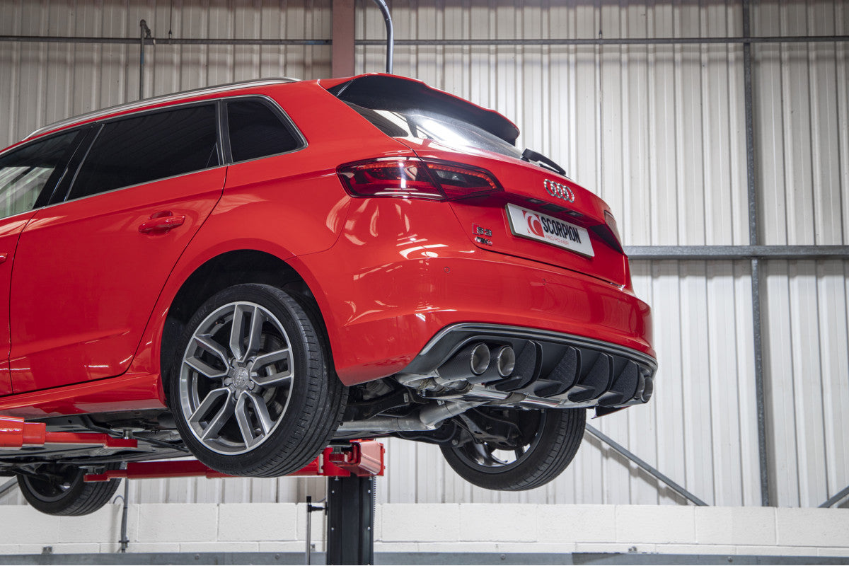 Escapamento de alto desempenho Scorpion para Audi S3 2.0T 8V 2013-2016 (05)