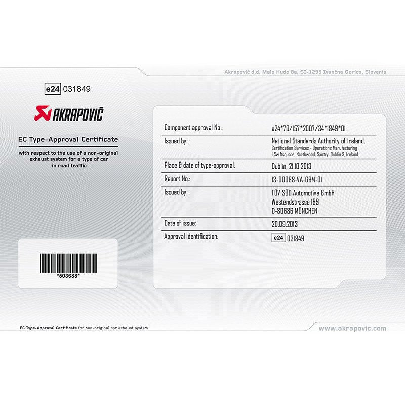 Akrapovic Evolution Line Uitlaatsysteem Bmw 335i F30 F31 4