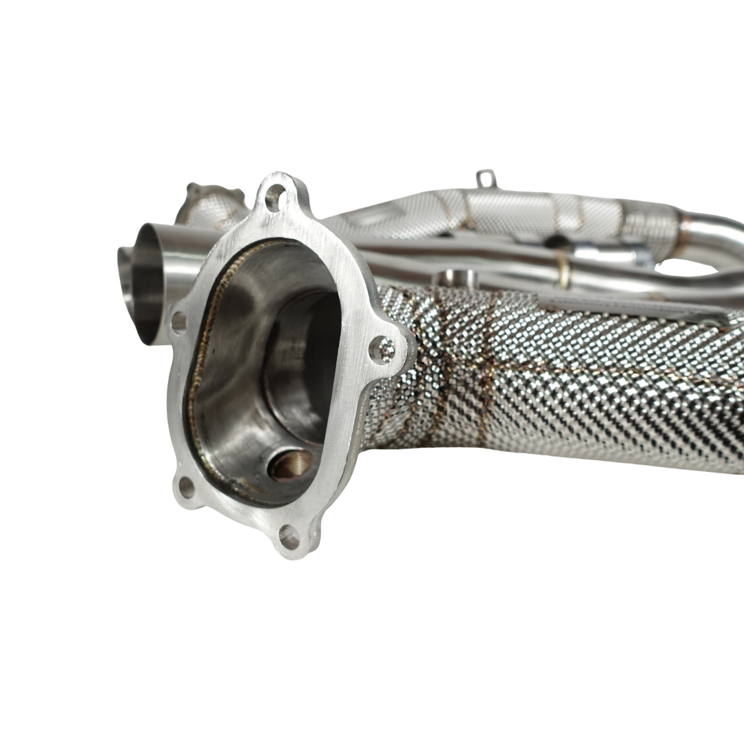 Endura Downpipe met hitteschild Audi RS6 RS7 S6 S7 C7 S8 D4 - Inclusief Midpipes - Decat / Sportcat